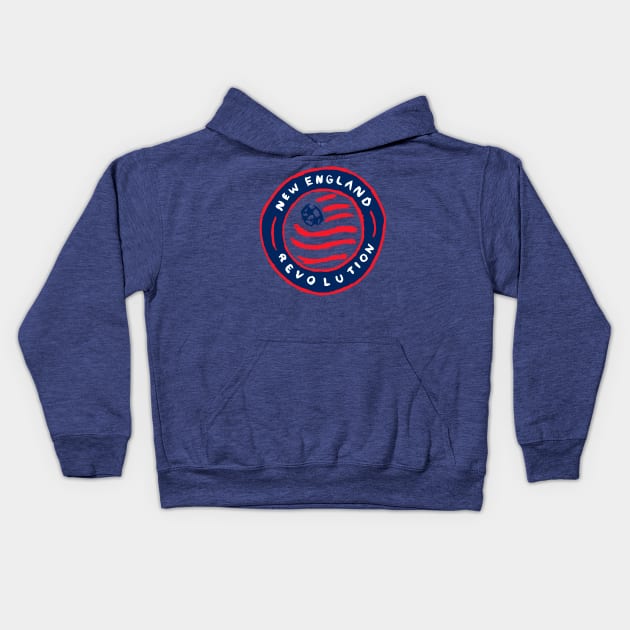 New England Revolutioooon 05 Kids Hoodie by Very Simple Graph